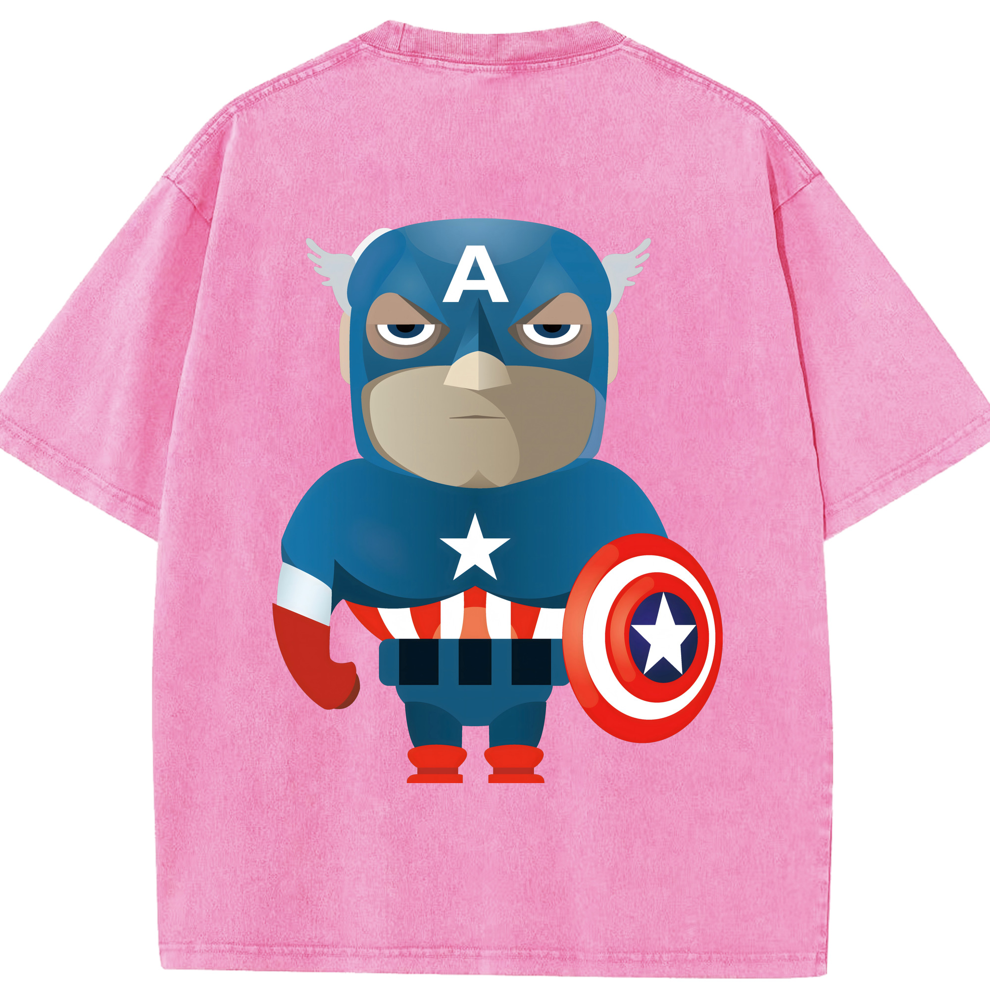 （画像用） アベンジャーズ The Avengers 綿100% ヴィンテージ風 半袖Tシャツ（背面プリント）